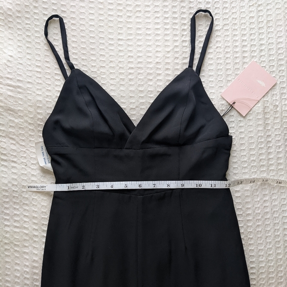 Fame and Partners Jumpsuit in Black NWT - Picture 8 of 14